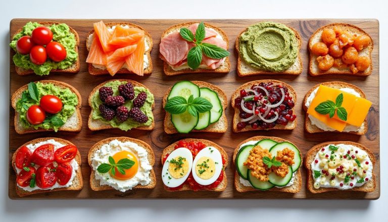découvrez 15 idées simples et rapides pour garnir vos toasts à l'apéro et régaler vos invités avec des saveurs variées et faciles à préparer.