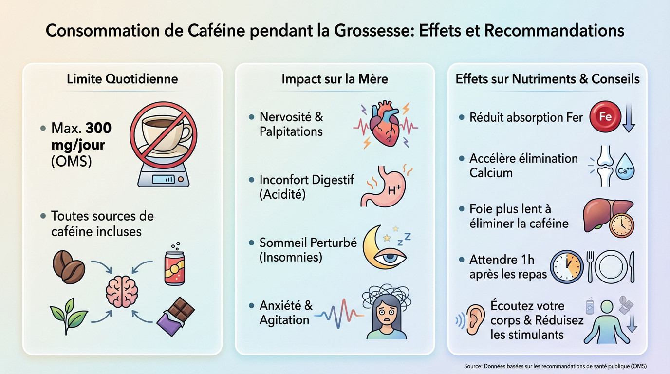 Consommation de caféine et équilibre nutritionnel durant la grossesse