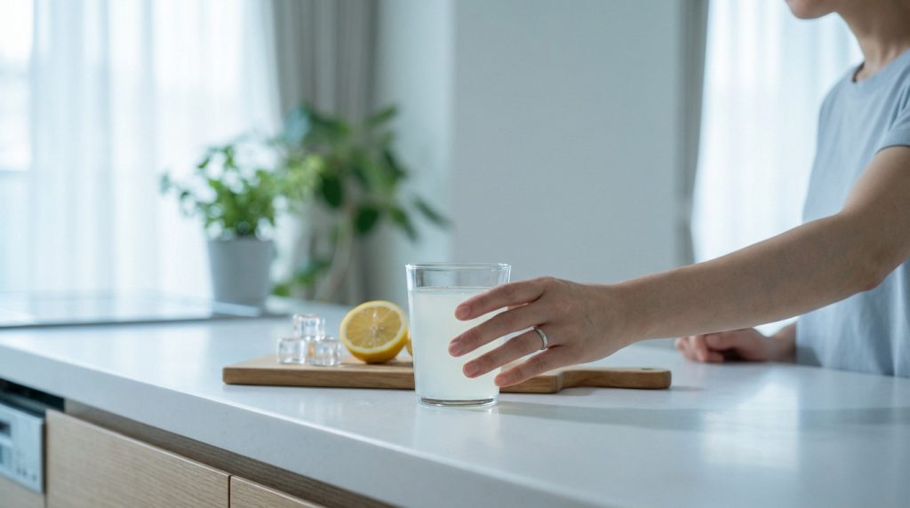 Astuce pour boire Izinova facilement avec une paille et un verre froid
