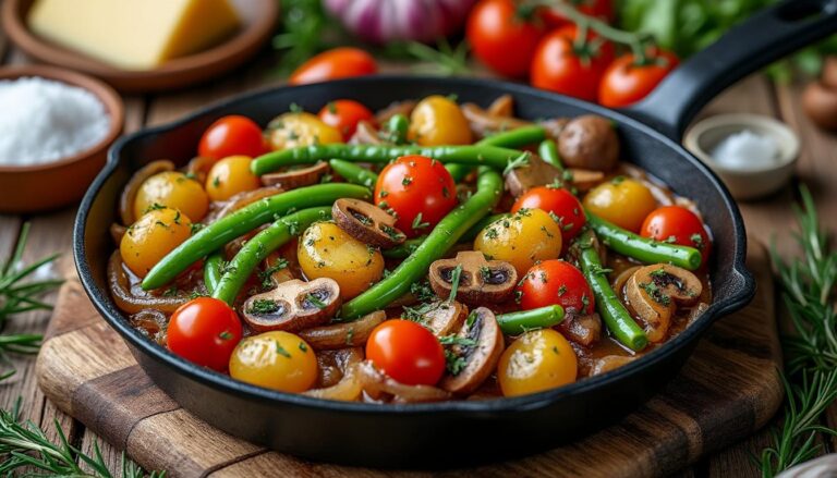 découvrez notre recette traditionnelle de poêlée champêtre avec des ingrédients de saison frais pour un plat savoureux et authentique.