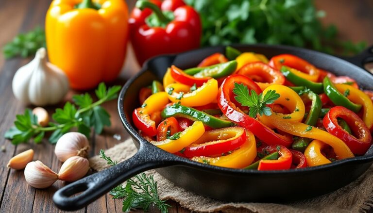 découvrez notre recette colorée de poêlée de poivrons et idées gourmandes pour un plat savoureux et plein de vitamines, facile à préparer et parfait pour toutes les occasions.