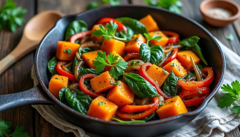 découvrez notre recette saine de poêlée de patate douce, accompagnée d'astuces de cuisson pour un plat savoureux et équilibré facilement réalisable.