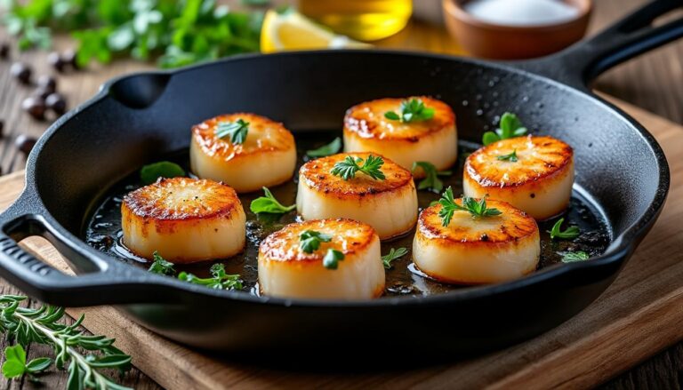 découvrez notre recette de saint jacques poêlées avec le temps de cuisson idéal et les conseils de chef pour un plat savoureux et parfaitement réussi.