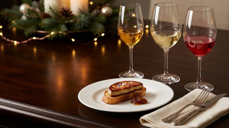 Accords mets et vins avec foie gras, incluant Champagne et blancs secs