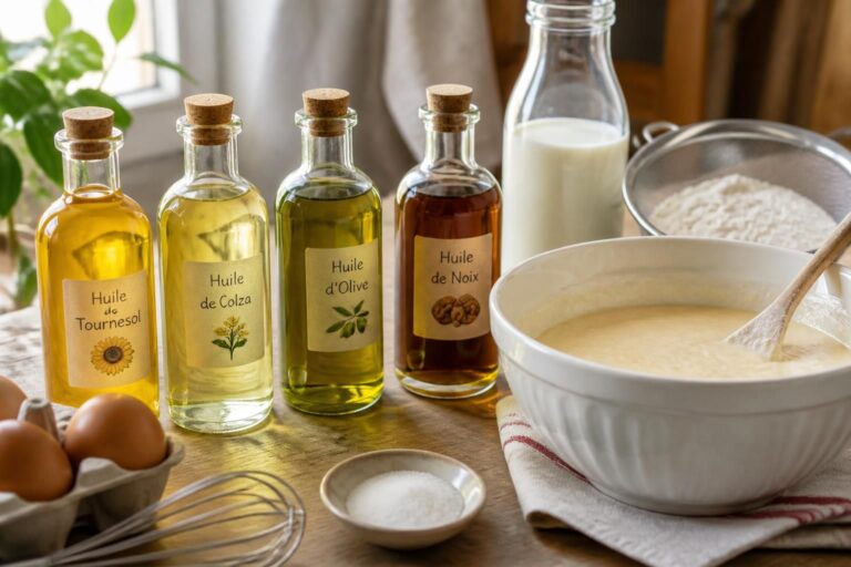 découvrez quelles huiles utiliser pour réussir vos pâtes à crêpe, avec nos meilleures options pour des crêpes savoureuses et légères.